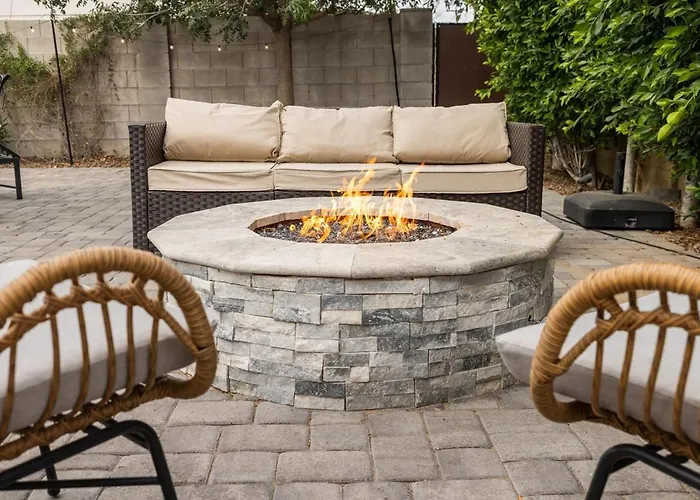 Villa Retreat Pool Fire Pit Games Scottsdale